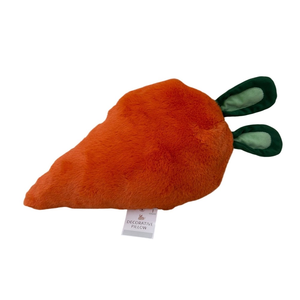 Target Carrot Decorative Pillow Plush Easter Stuffed Animal 19in Orange Kids Toy